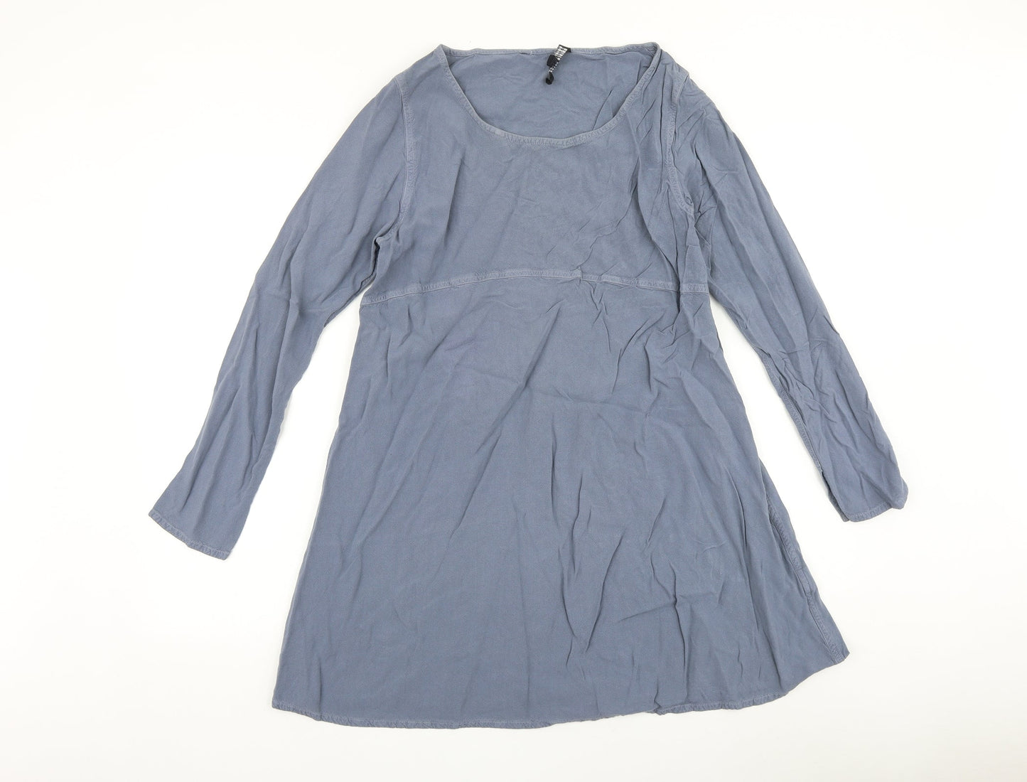 Great plains Womens Grey 100% Cotton A-Line Size M Scoop Neck Pullover