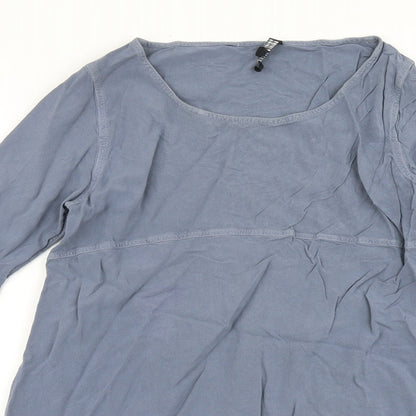 Great plains Womens Grey 100% Cotton A-Line Size M Scoop Neck Pullover