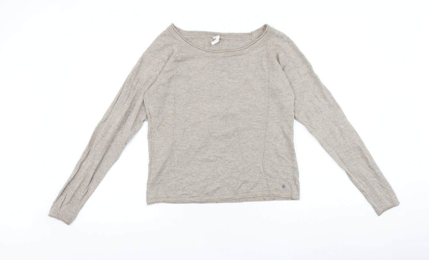 BNB jeans Womens Brown Round Neck 100% Cotton Pullover Jumper Size XL