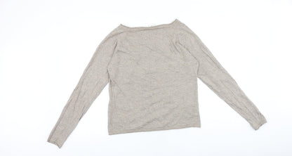 BNB jeans Womens Brown Round Neck 100% Cotton Pullover Jumper Size XL