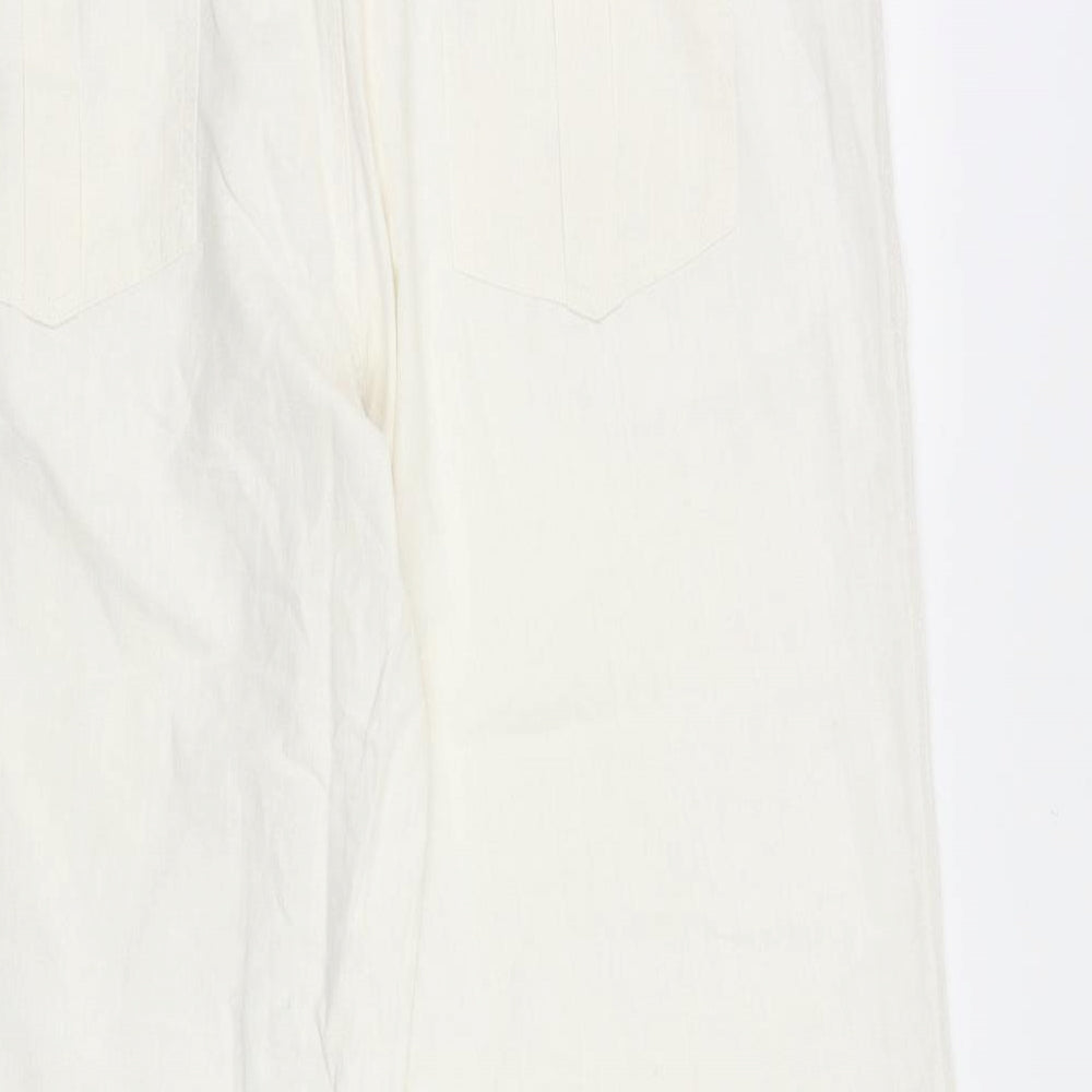 Womens UK Size 34 in Preworn Regular Fit  Ivory Trousers