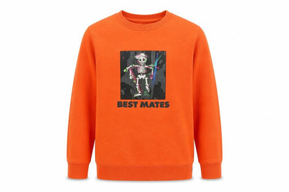 Next Boys Orange Cotton Pullover Sweatshirt Size 11 Years Pullover - Best Mates