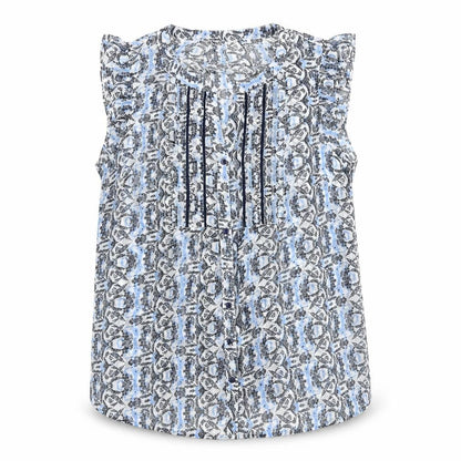 Womens UK Size 12 M&Co Blue Basic Blouse