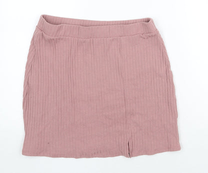 Primark Womens Pink Polyester Bandage Skirt Size M