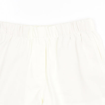 Marks and Spencer Womens Ivory Polyester Culotte Shorts Size 6 Regular Pull On