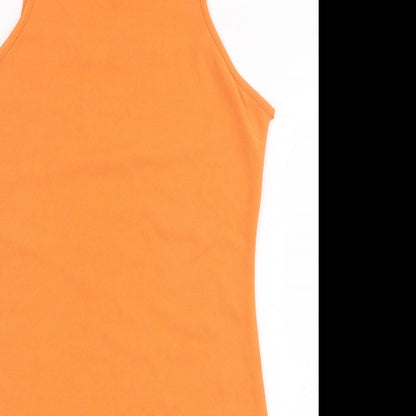 I SAW IT FIRST Womens Orange Polyester Bodycon Size 16 Round Neck Pullover