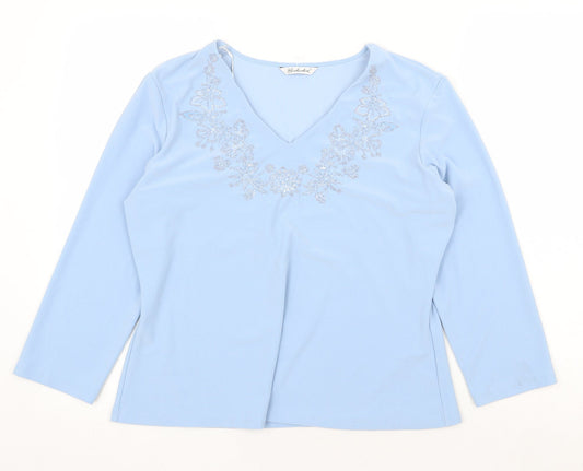 Womens UK Size 16 Berketex Blue Basic Blouse