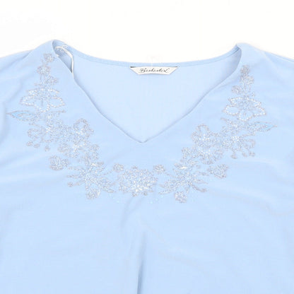 Womens UK Size 16 Berketex Blue Basic Blouse