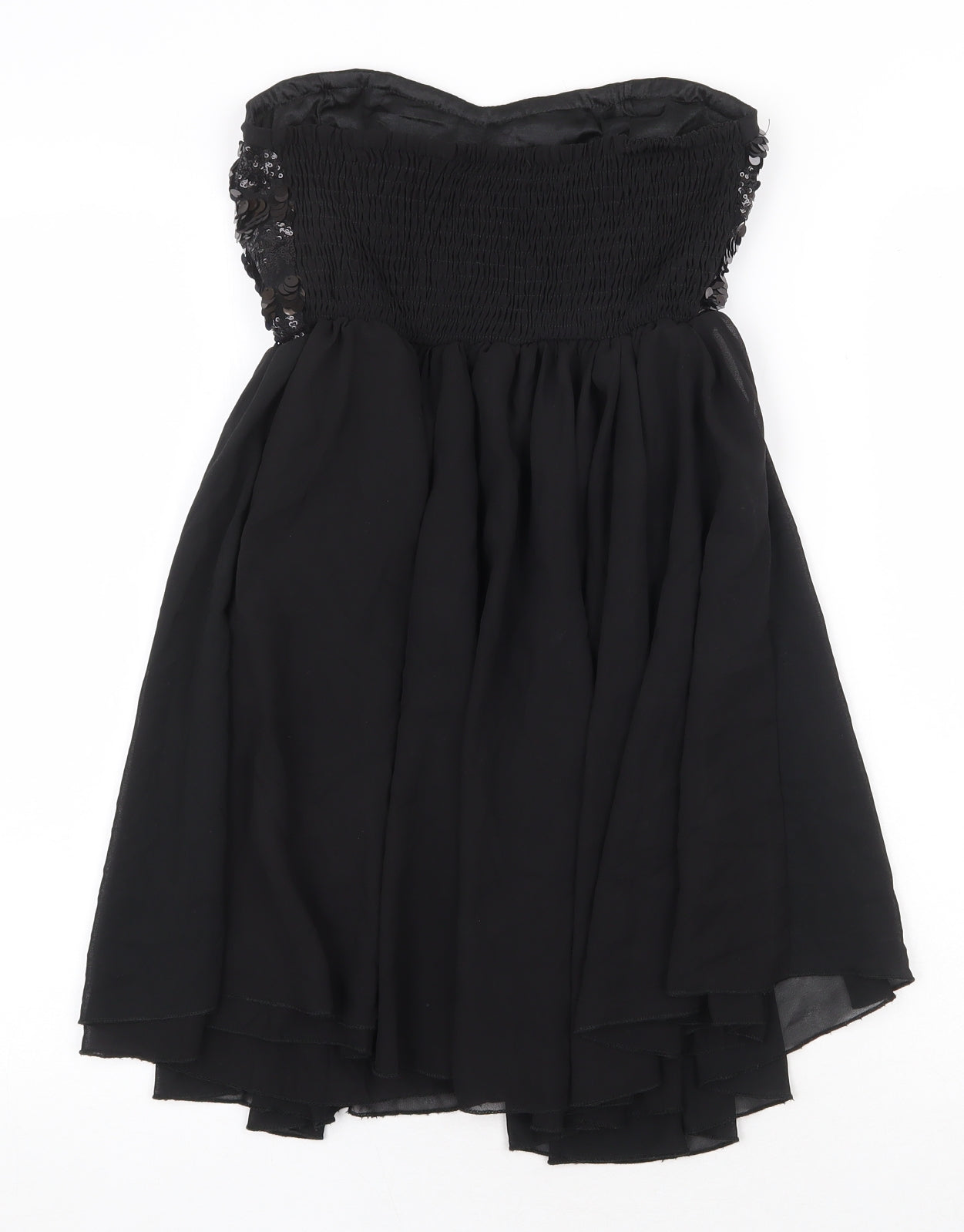 Panacher Womens Black Polyester Ball Gown Size M Sweetheart Pullover