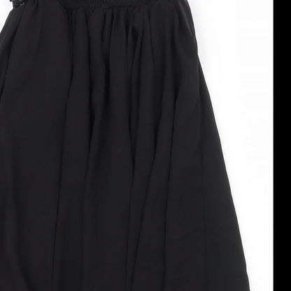 Panacher Womens Black Polyester Ball Gown Size M Sweetheart Pullover