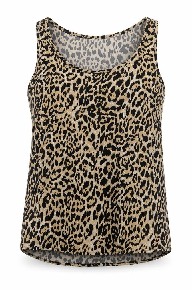 Womens UK Size 8 Atmosphere Beige Basic Tank
