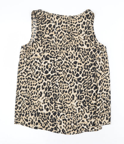 Womens UK Size 8 Atmosphere Beige Basic Tank