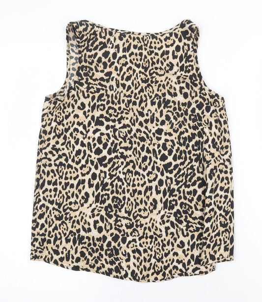 Womens UK Size 8 Atmosphere Beige Basic Tank