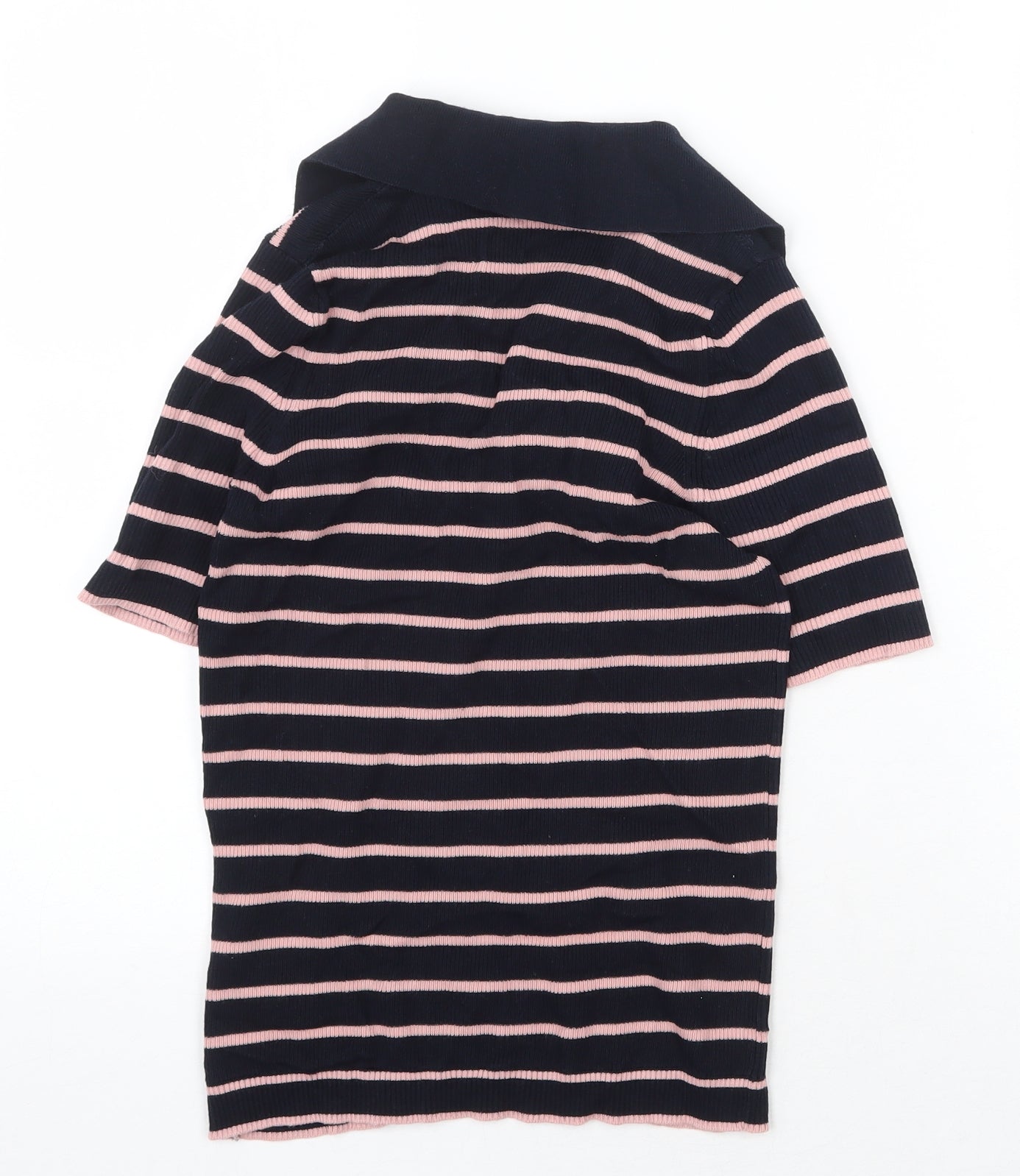 Womens UK Size S Marks and Spencer Blue Basic Polo