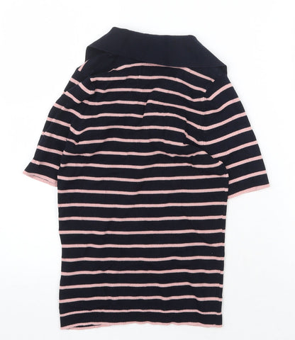 Womens UK Size S Marks and Spencer Blue Basic Polo