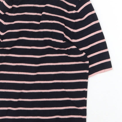 Womens UK Size S Marks and Spencer Blue Basic Polo