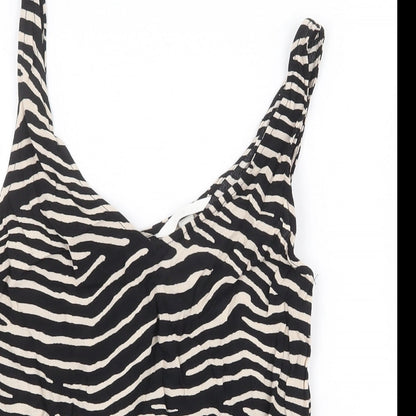 Womens UK Size 4 H&M Black Basic Tank