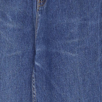 VIP By Hareno Mens Blue Cotton Straight Jeans Size 34 in Regular Zip