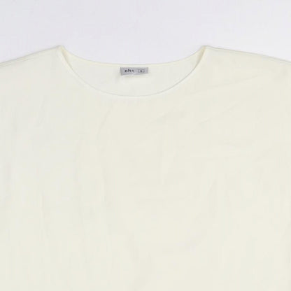 Womens UK Size 16 BHS Ivory Basic T-Shirt