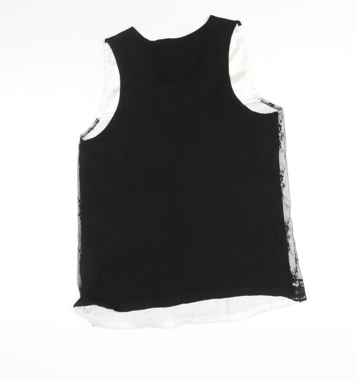Womens UK Size 12 Internationale Black Basic Tank