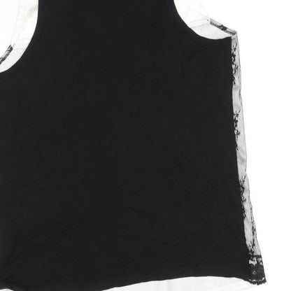 Womens UK Size 12 Internationale Black Basic Tank