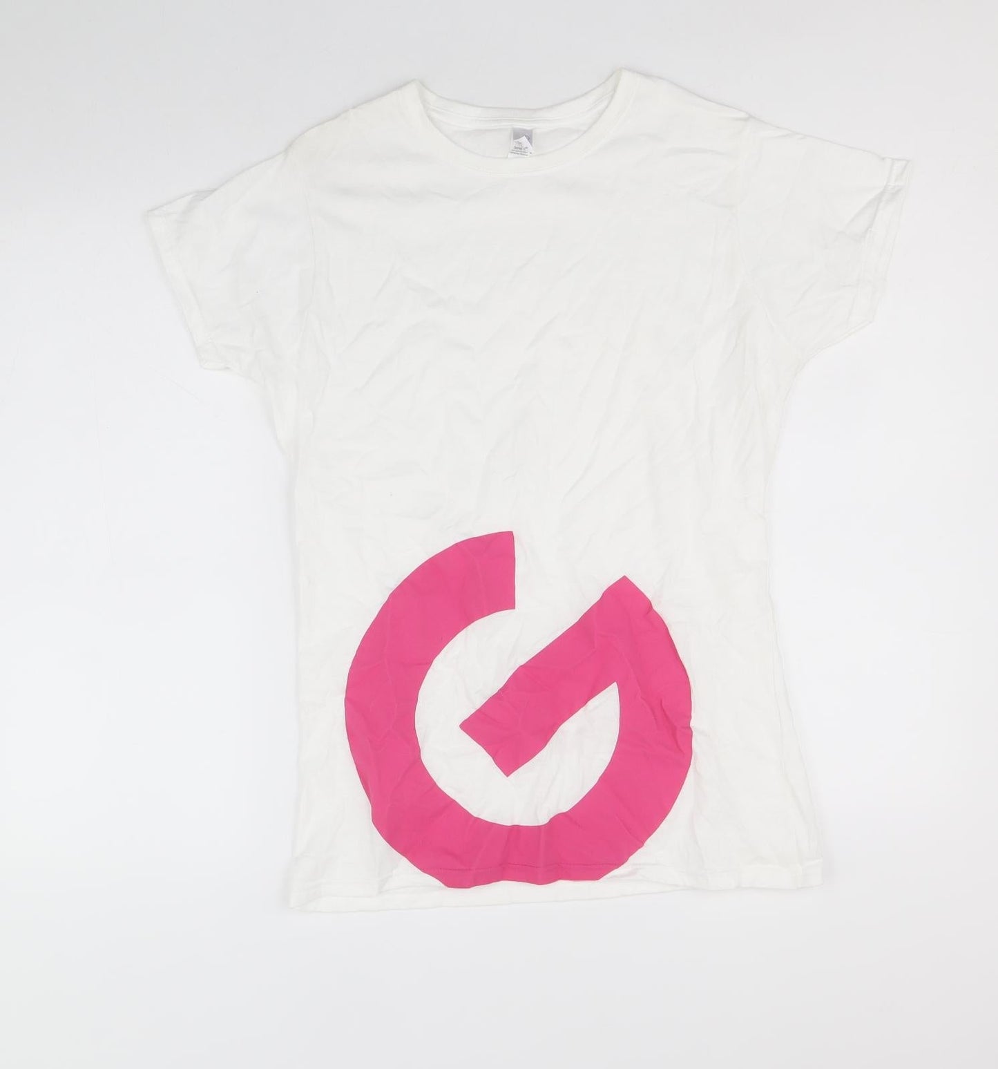 Womens UK Size XL Gildan White Basic T-Shirt