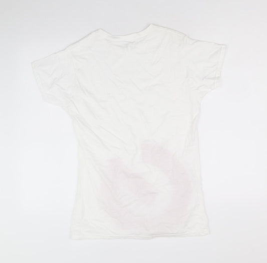 Womens UK Size XL Gildan White Basic T-Shirt