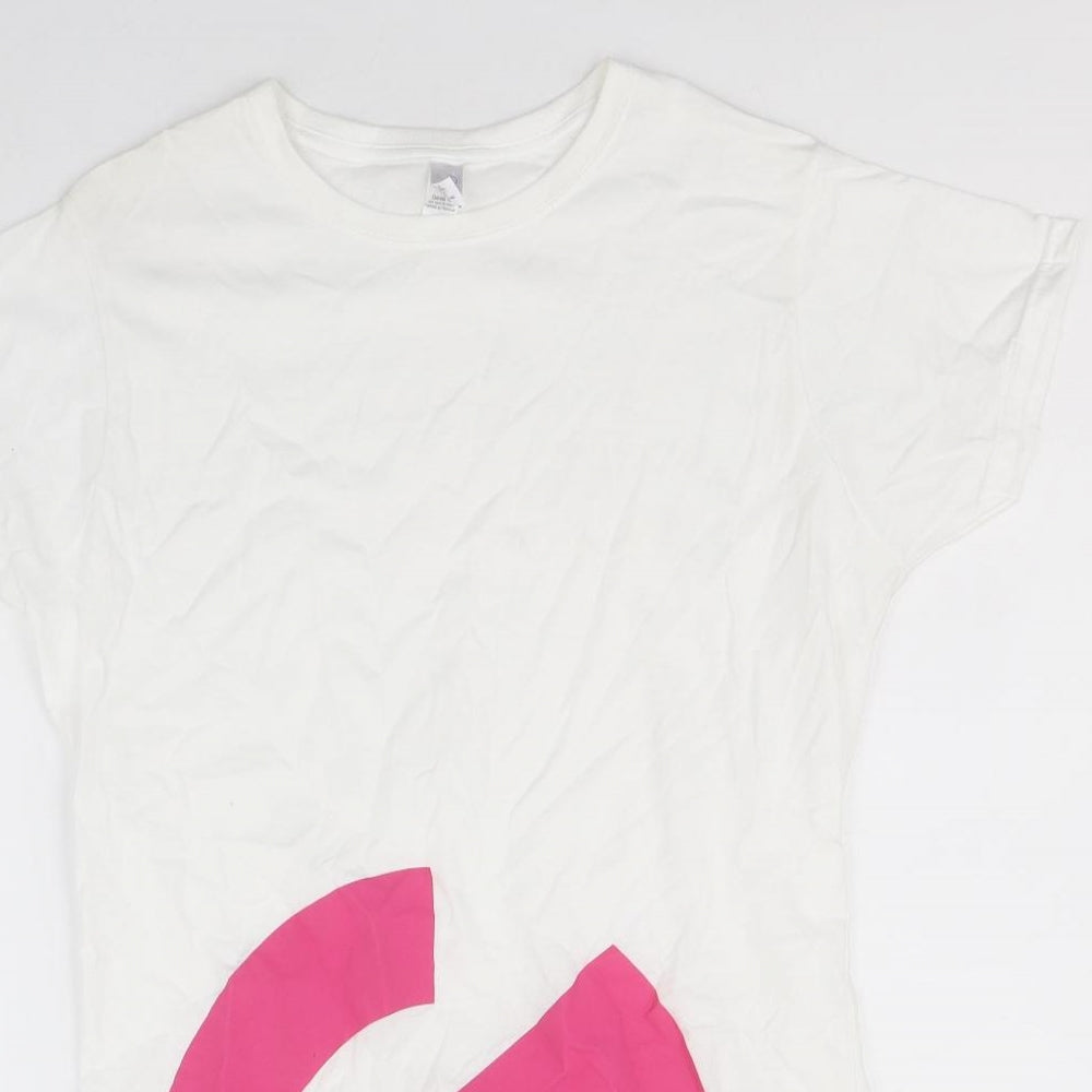 Womens UK Size XL Gildan White Basic T-Shirt