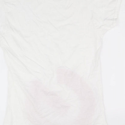 Womens UK Size XL Gildan White Basic T-Shirt