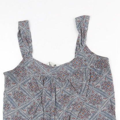 Womens UK Size 10 Monsoon Multicoloured Basic Tank