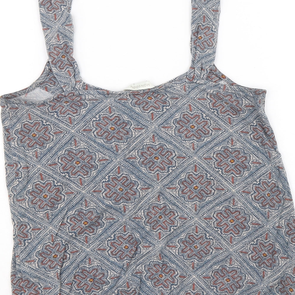 Womens UK Size 10 Monsoon Multicoloured Basic Tank