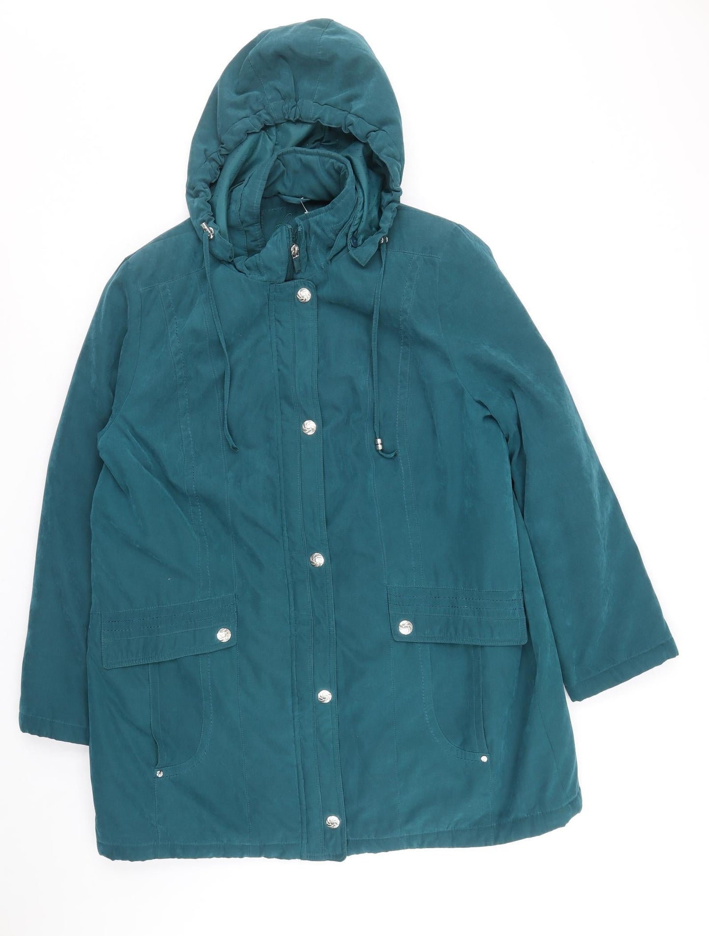 Womens UK Size M Bonmarche Blue Overcoat