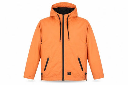 Mens UK Size S Serge Denimes Orange Windbreaker Coat
