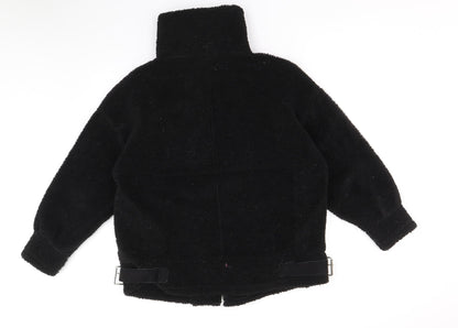 Missguided Womens Black Jacket Size 8 Zip