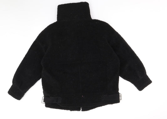 Missguided Womens Black Jacket Size 8 Zip