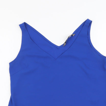 Womens UK Size 8 Principles Blue Basic Tank