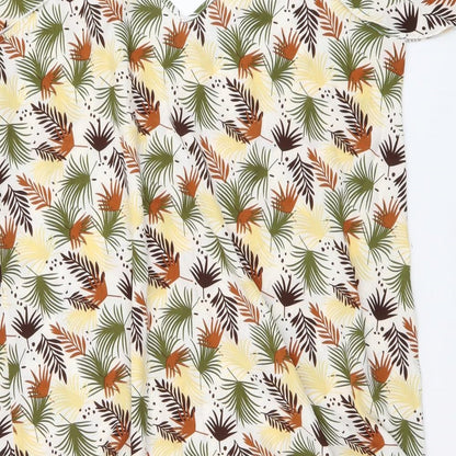 SheIn Womens Multicoloured Floral Polyester A-Line Size L V-Neck Pullover