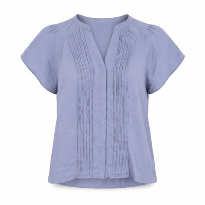 Womens UK Size M H&M Blue Basic Blouse