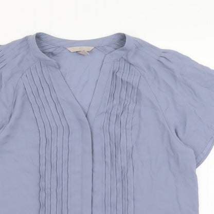Womens UK Size M H&M Blue Basic Blouse