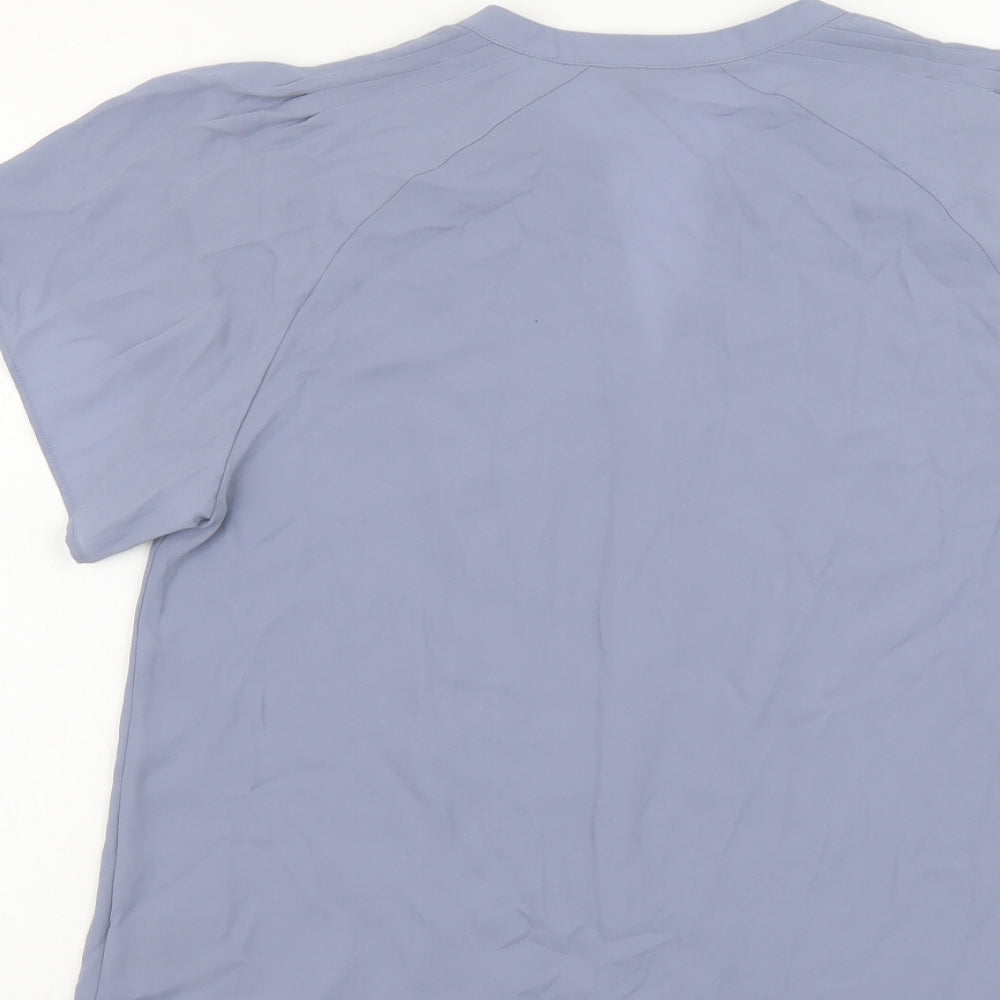 Womens UK Size M H&M Blue Basic Blouse