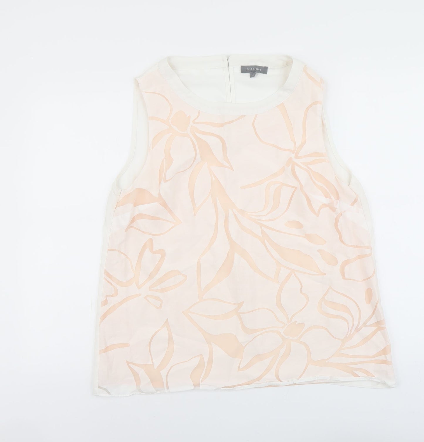 Womens UK Size 16 Principles Pink Basic Tank