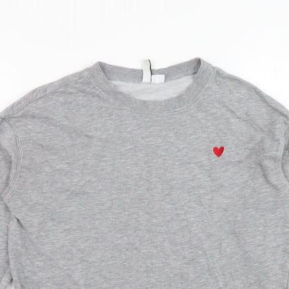 Mens UK Size S H&M Grey Pullover Sweatshirt