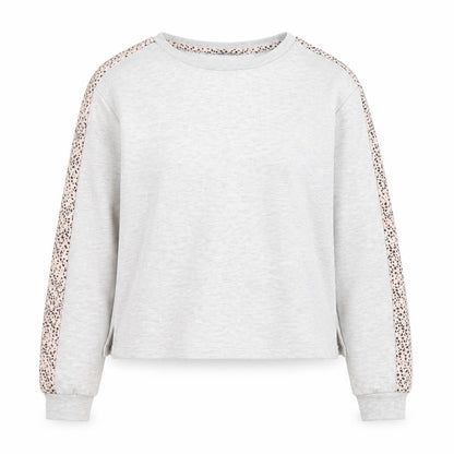 New Look Womens Grey Cotton Pullover Sweatshirt Size 8 Pullover