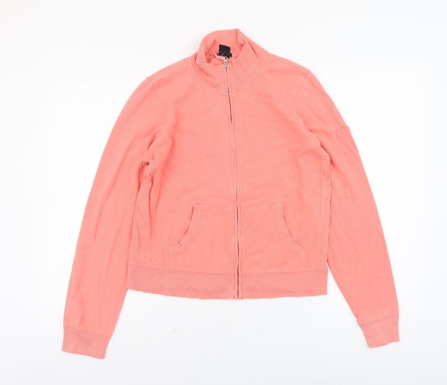 Gap Womens Pink Cotton Full Zip Sweatshirt Size M Zip