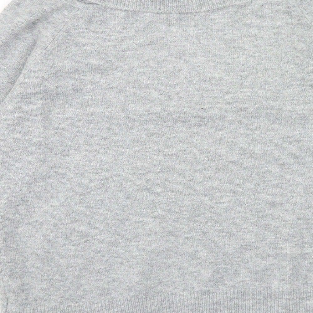 Womens UK Size 16 Red Herring Grey Pullover Jumper