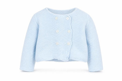 GOCCO Boys Blue Acrylic Cardigan Jumper Size 6-9 Months Button