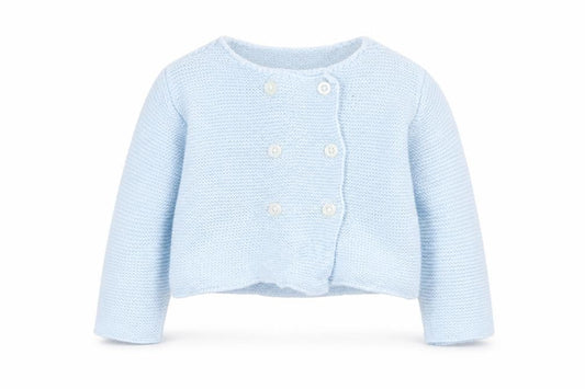 GOCCO Boys Blue Acrylic Cardigan Jumper Size 6-9 Months Button