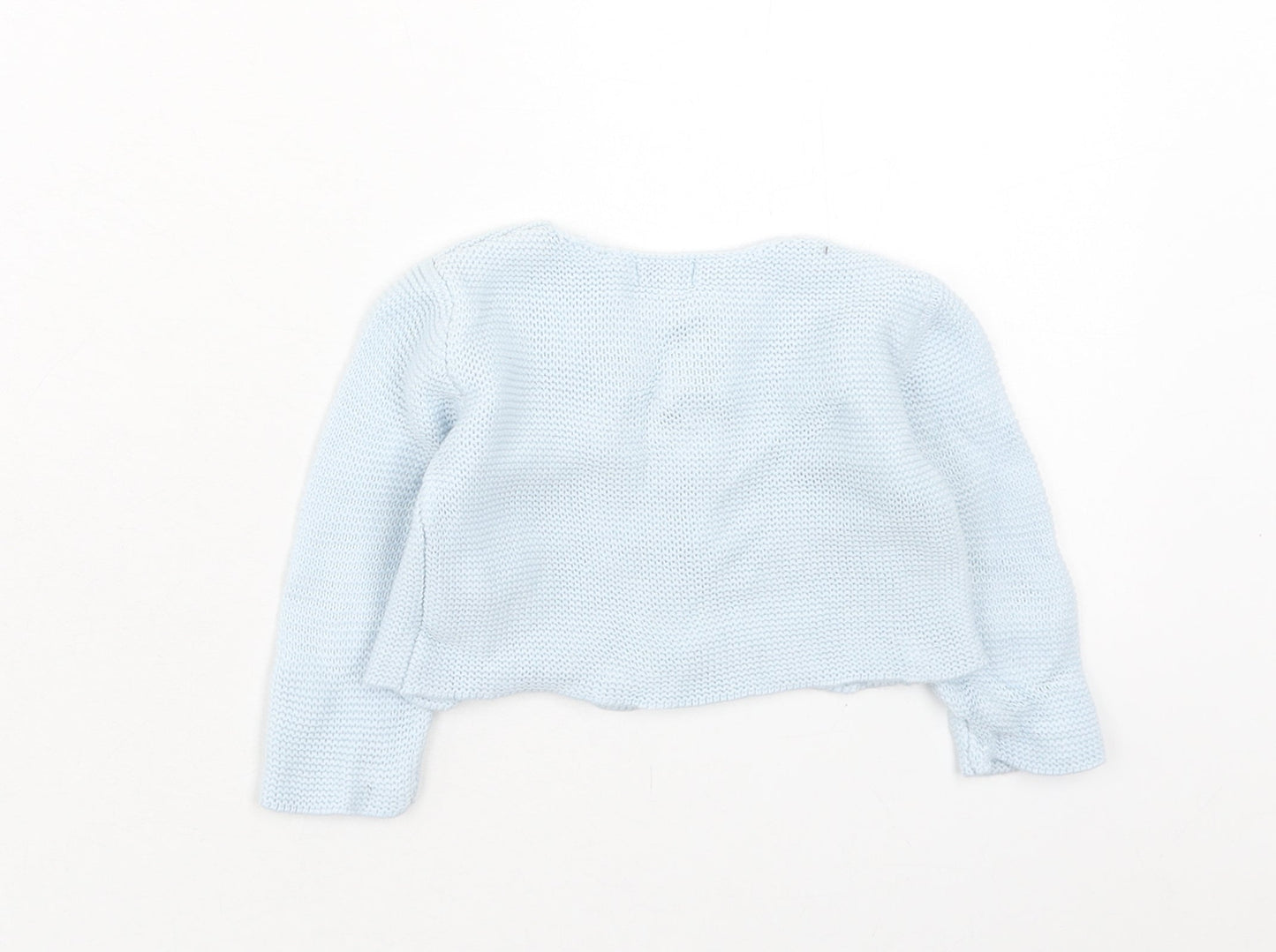 GOCCO Boys Blue Acrylic Cardigan Jumper Size 6-9 Months Button