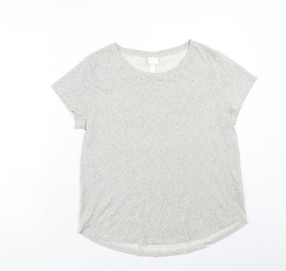 Womens UK Size M H&M Beige Basic T-Shirt
