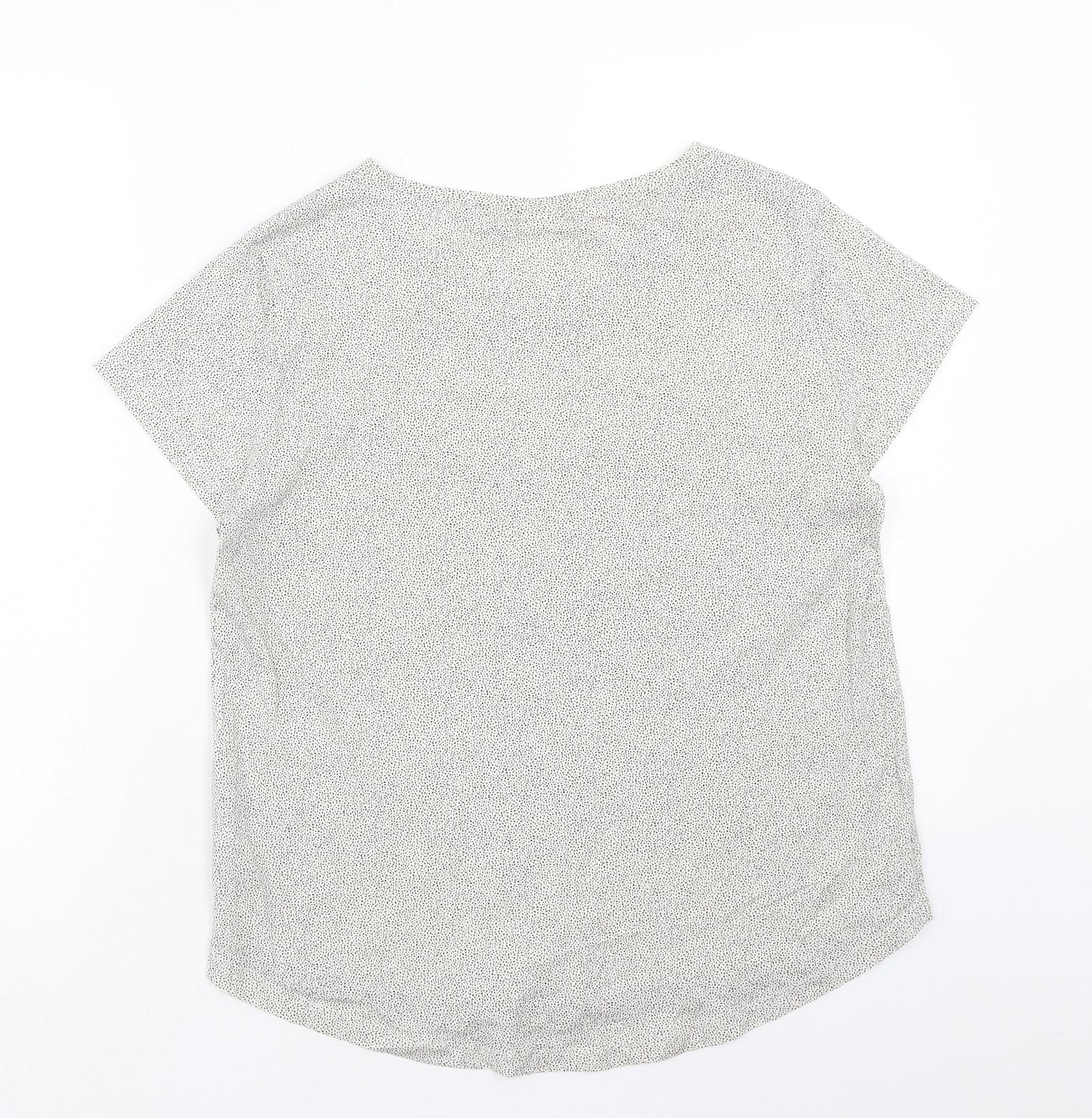 Womens UK Size M H&M Beige Basic T-Shirt